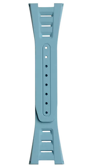 Bell & Ross Strap Rubber BR-X5 Openworked Ice Blue - Blue