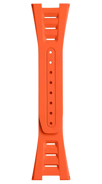 Bell & Ross Strap Rubber BR-X5 Openworked Orange - Orange