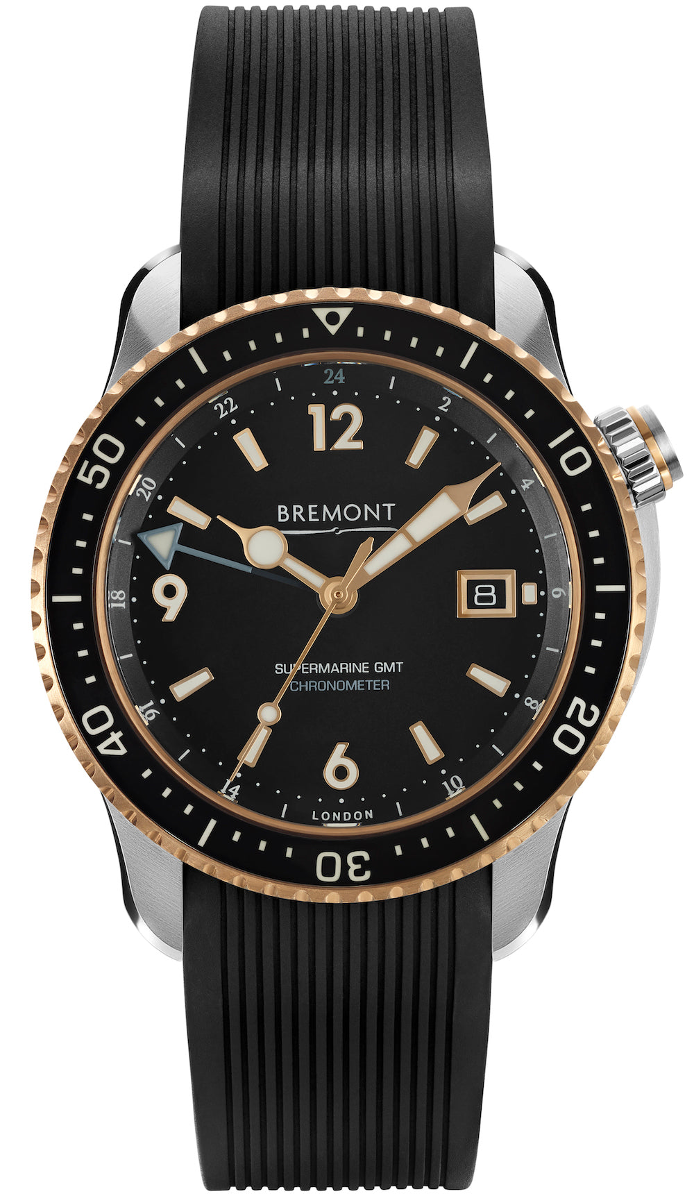 Bremont Watch Supermarine Descent II Black Strap - Black