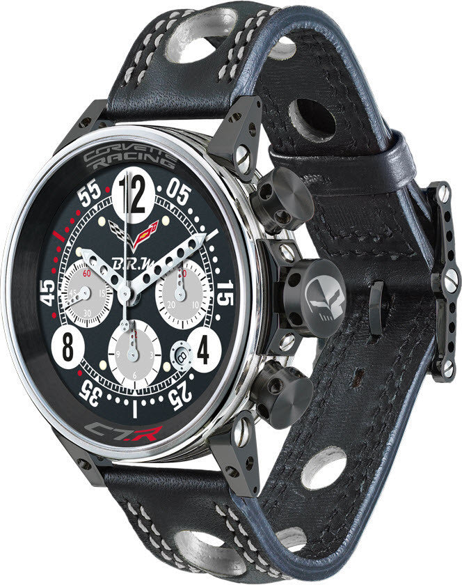 B.R.M. Watch V12-44 Corvette Racing Grey Hands Limited Edition - Black
