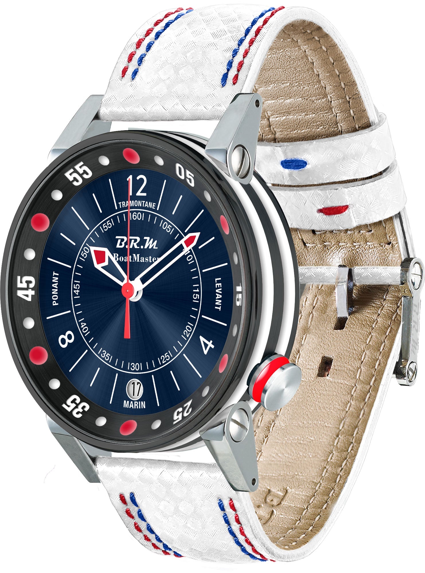 B.R.M. Watch Boat Master BM2 34mm Blue Sun