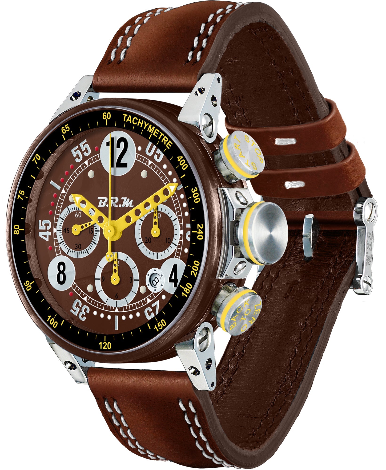 B.R.M. Watch V12-44 Chocolate