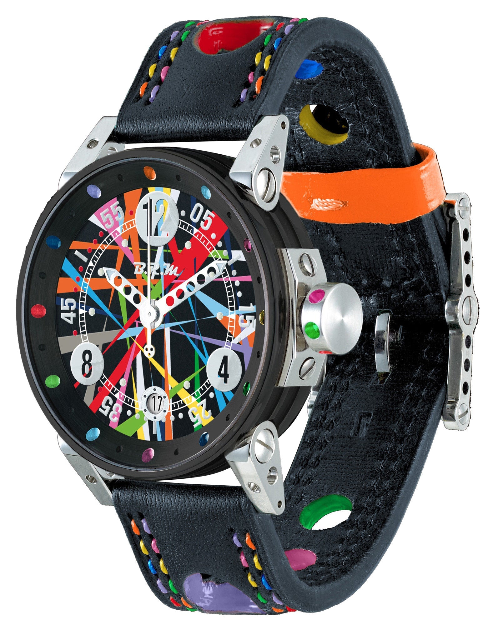 B.R.M. Watch V7-38 Art Car Limited Edition - Black