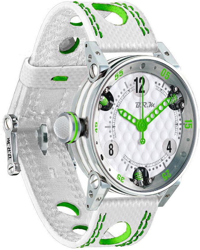 B.R.M. Watch Golf Master Ladies Green Hands - Silver
