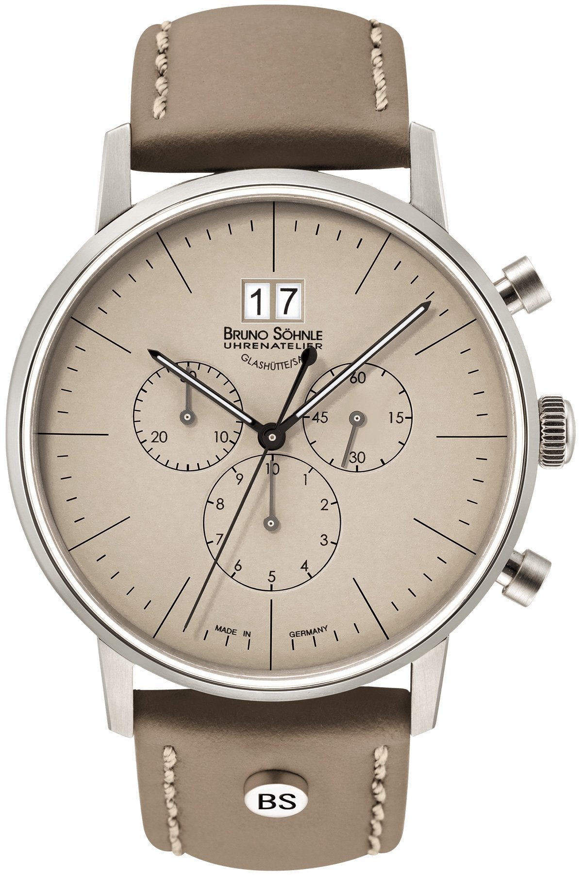Bruno Sohnle Watch Stuttgart Chronograph Big - Beige