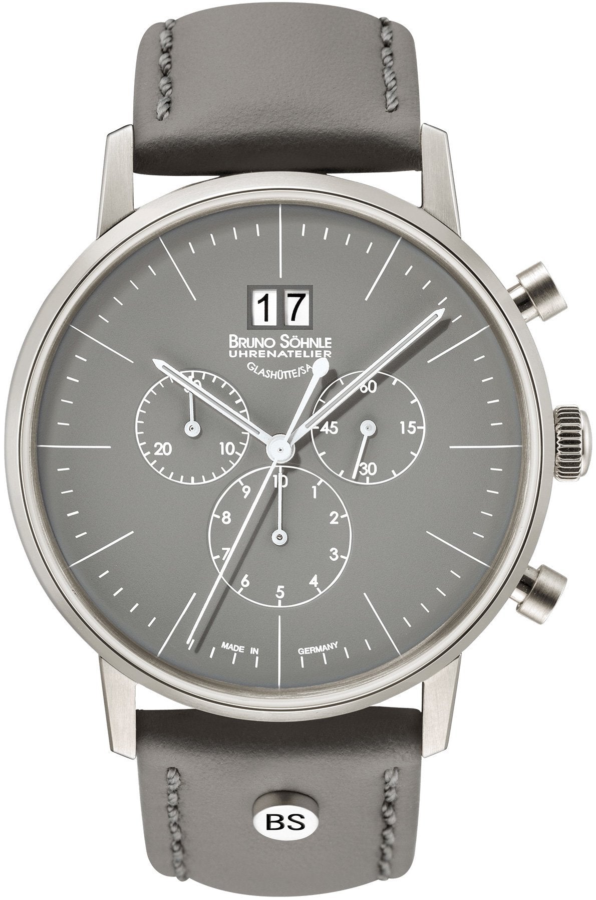 Bruno Sohnle Watch Stuttgart Chronograph Big - Grey