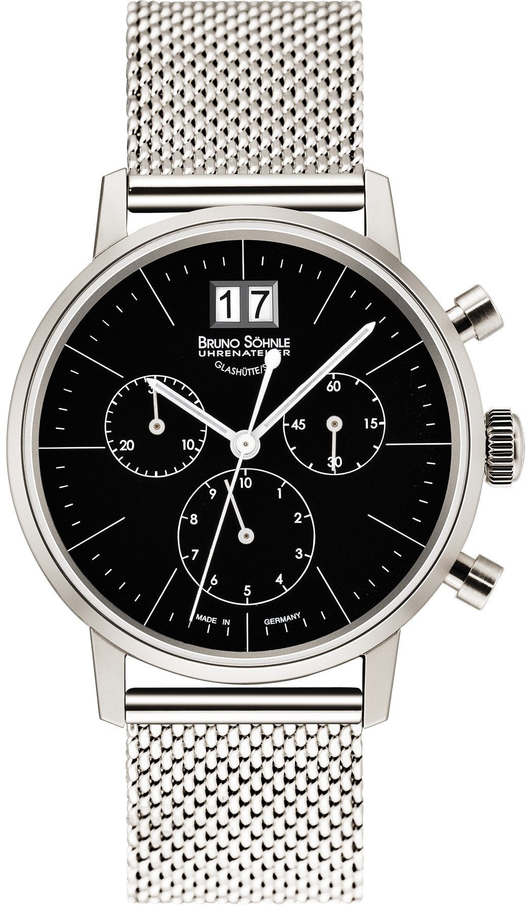 Bruno Sohnle Watch Stuttgart Chronograph Small - Black