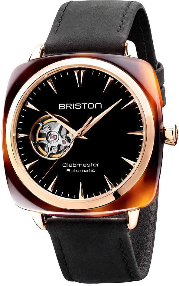 Briston Watch Clubmaster Classic Acetate Gold - Black