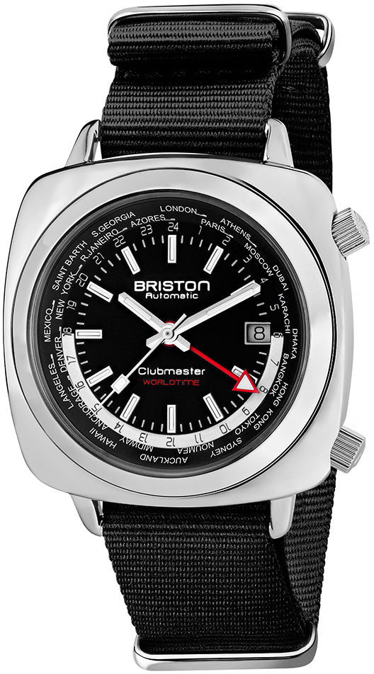 Briston Watch Clubmaster Traveler Worldtime GMT Limited Edition - Black