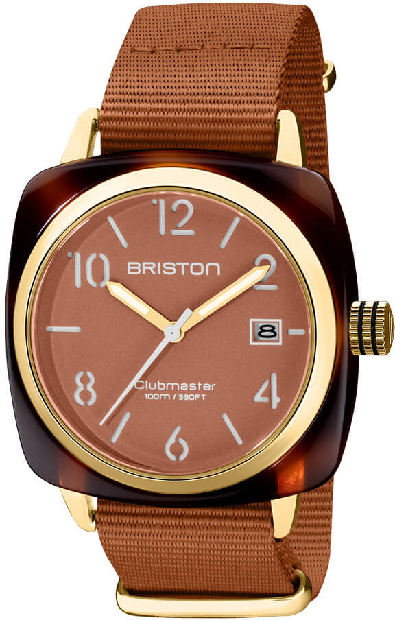 Briston Watch Clubmaster Classic 3 Hands Caramel - Brown