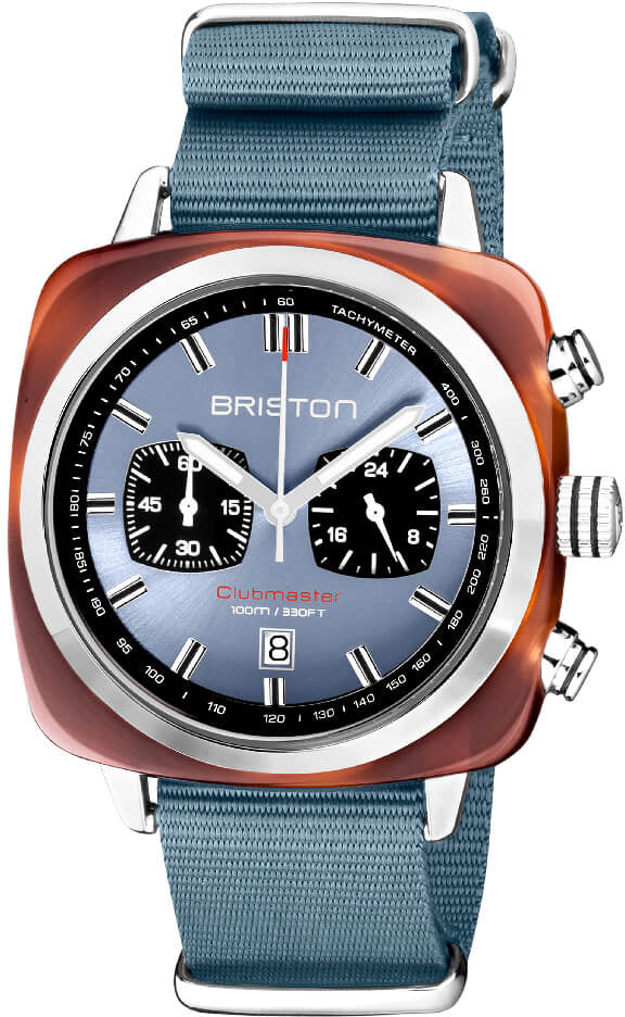 Briston Watch Clubmaster Classic Sport Ice Blue - Blue