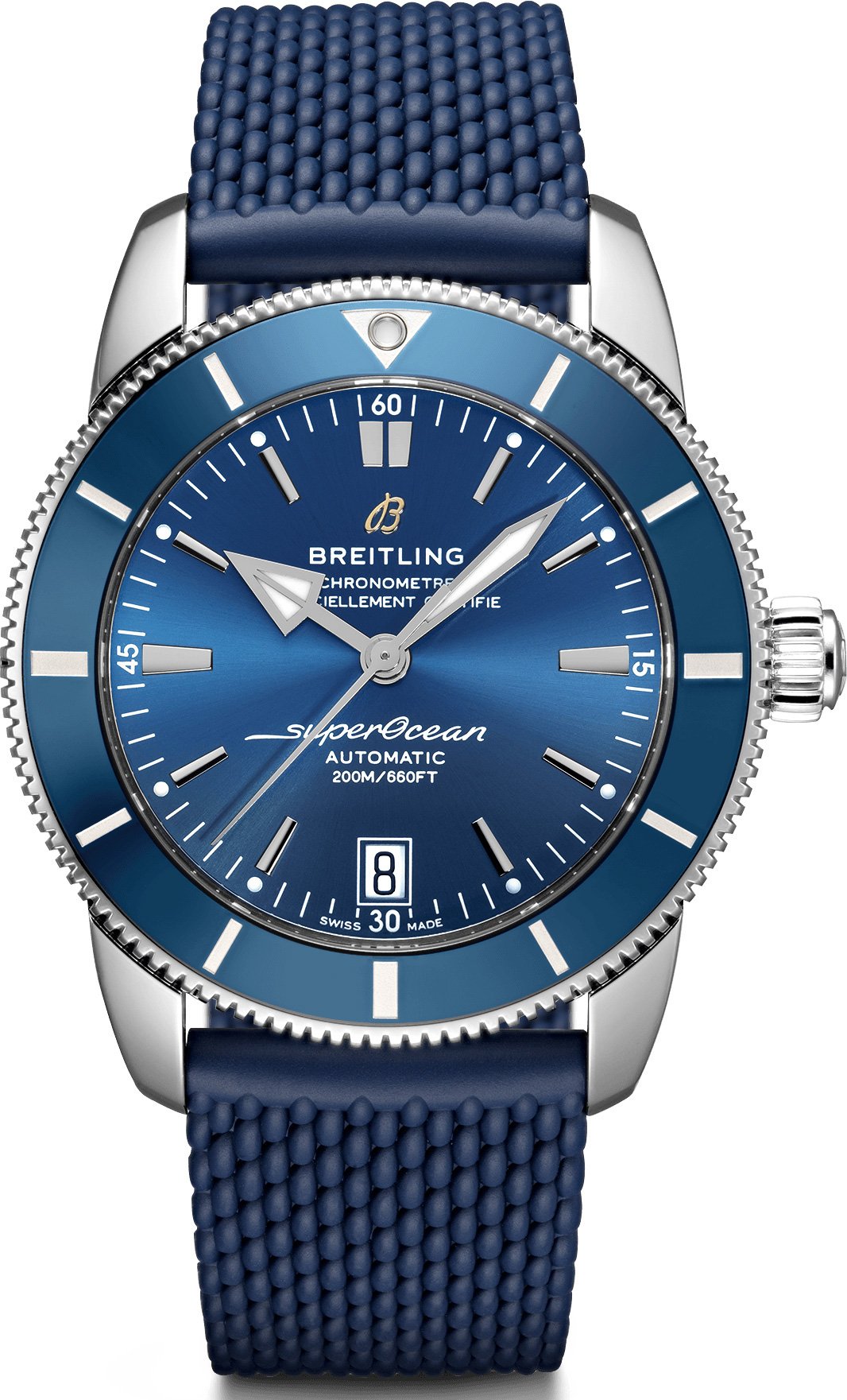 Breitling Watch Superocean Heritage B20 Automatic 42 Gun Blue Rubber Aero Classic
