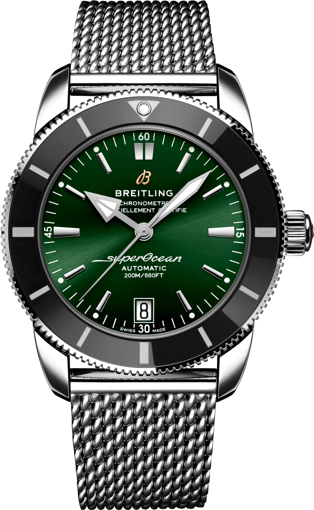 Breitling Watch Superocean Heritage Green Bracelet