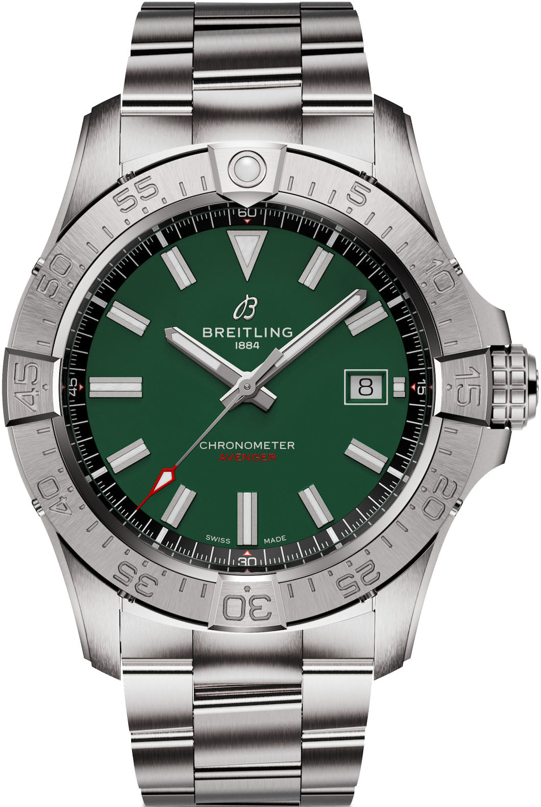 Breitling Watch Avenger Automatic 42 Green Bracelet