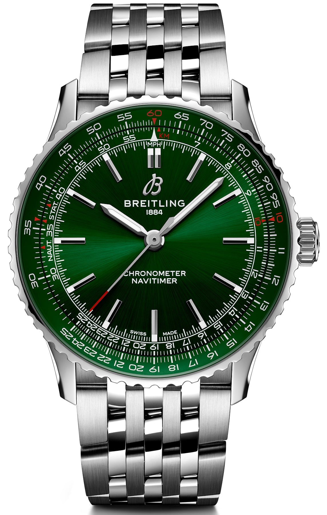 Breitling Watch Navitimer Automatic 41 Green Bracelet