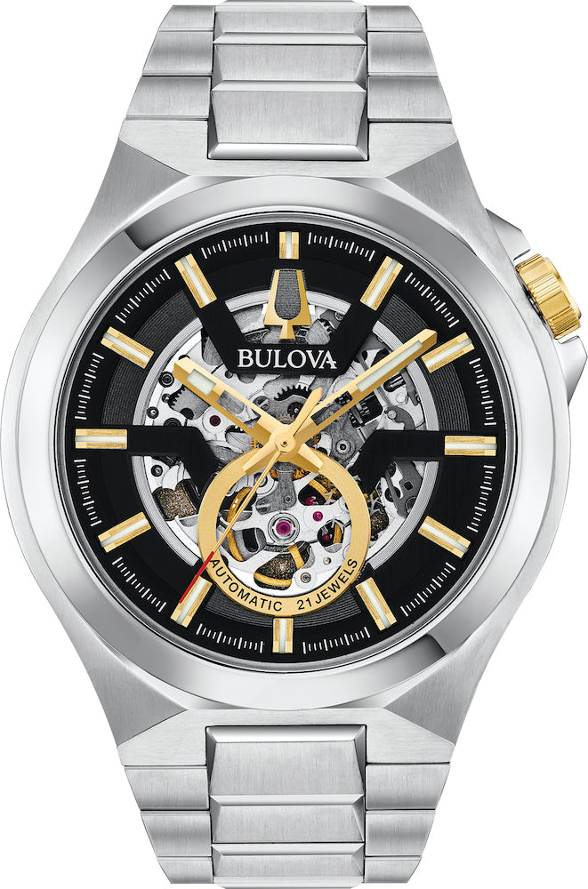 Bulova Watch Maquina Mens - Black