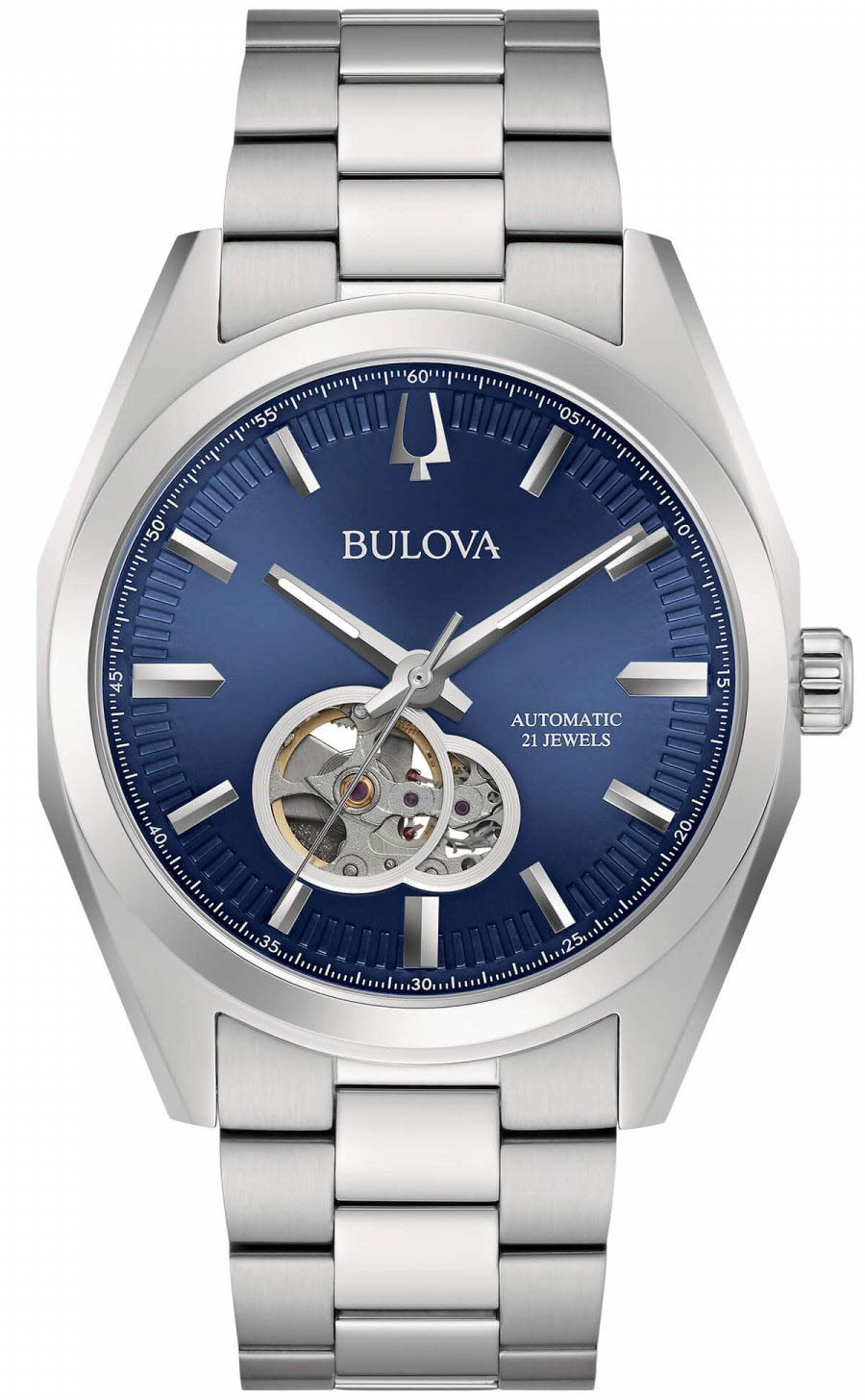 Bulova Watch Classic Surveyor Automatic Mens - Blue
