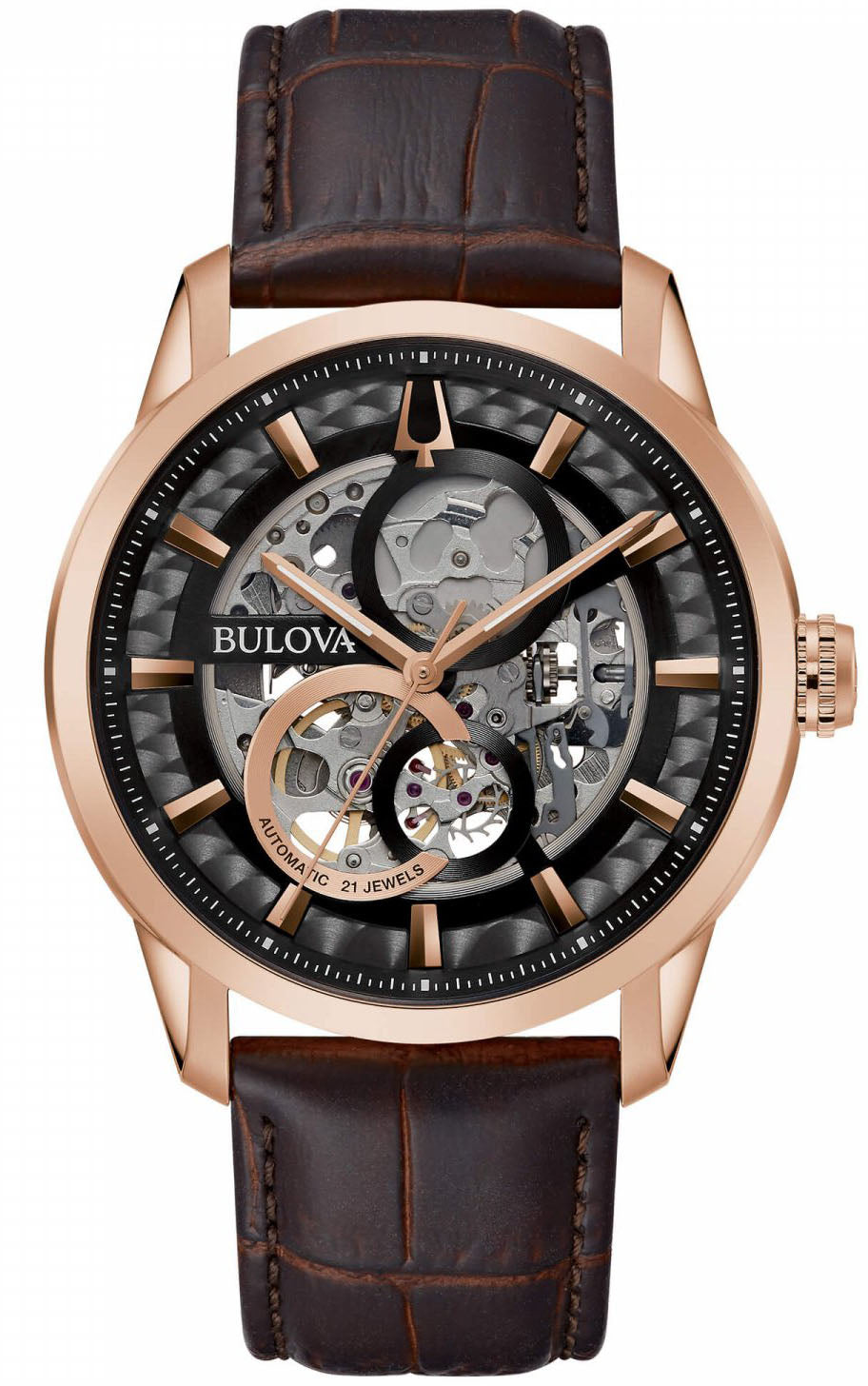 Bulova Watch Classic Sutton Automatic Mens - Black