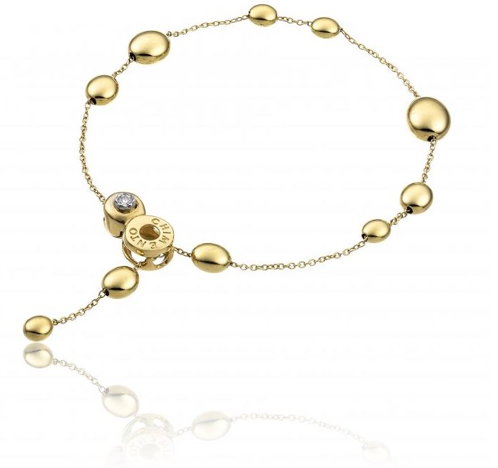 Chimento Armillas Acqua 18ct Yellow Gold 0.03ct Diamond Bracelet - Option1 Value Gold