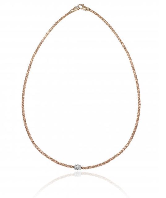Chimento Melograno 18ct Rose Gold 0.20ct Diamond Necklace