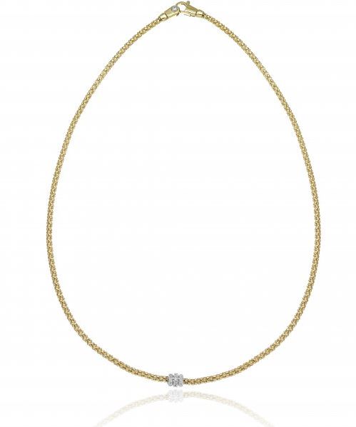 Chimento Melograno 18ct Yellow Gold 0.20ct Diamond Necklace