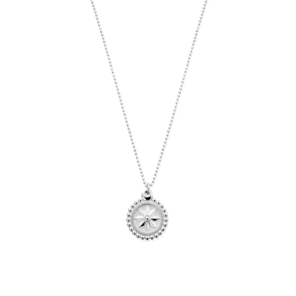Chlobo Boho Luxe Diamond Cut Chain with Bobble Compass Pendant