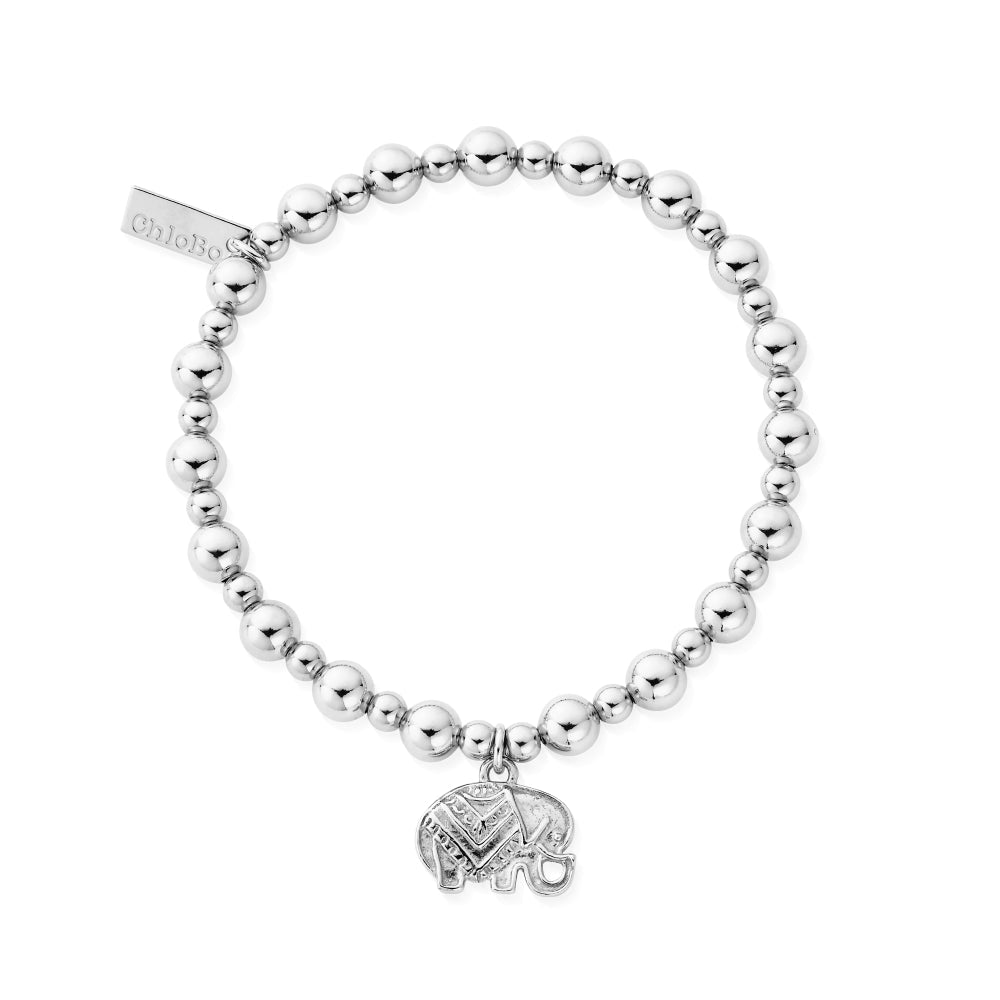 Chlobo Boho Luxe Mini Small Ball Elephant Bracelet