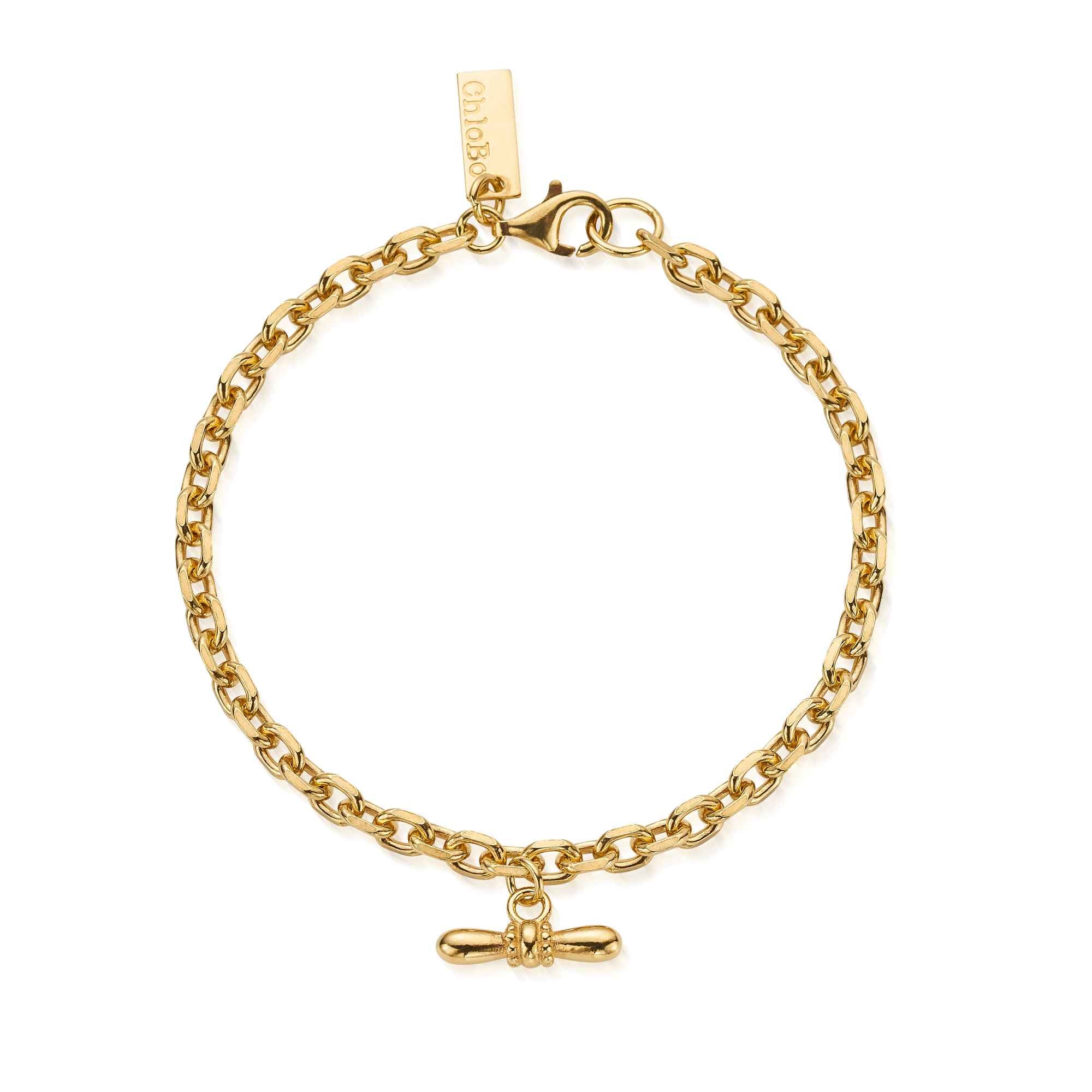 ChloBo Gold Plated Sterling Silver Balanced Aura Bracelet