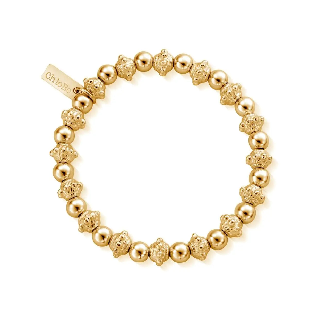 ChloBo Gold Plated Sterling Silver Fearless Bracelet - Sterling Silver