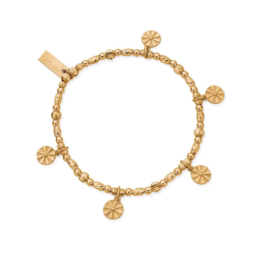 Chlobo Iconics Gold Plated Creative Balance Bracelet