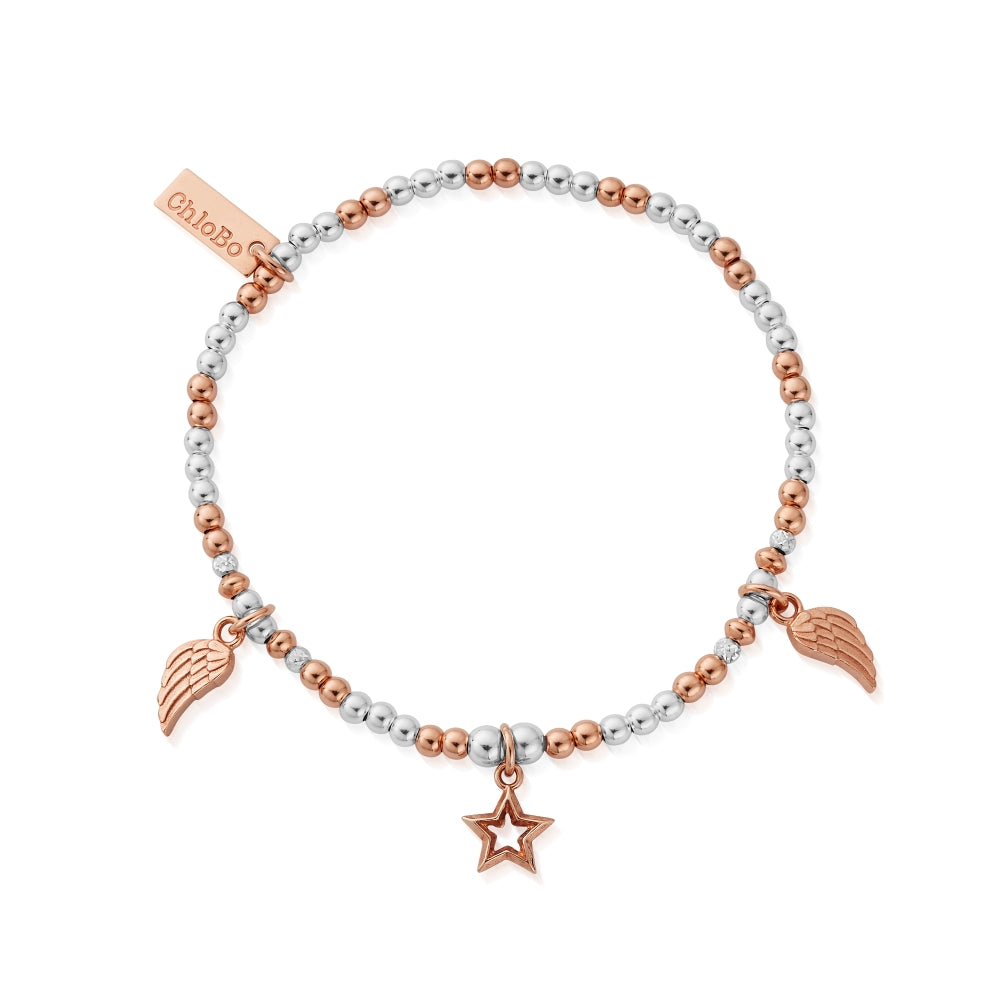 Chlobo Mixed Metal Rose Gold Plated and Silver Everyday Seeker Bracelet