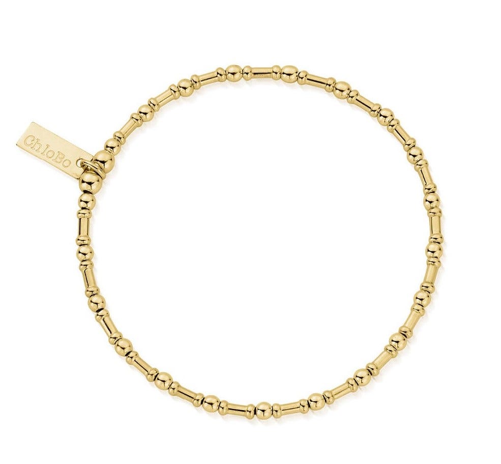 ChloBo Sterling Silver Gold Plated Rhythm Of Water Bracelet - Yellow Gold PVD