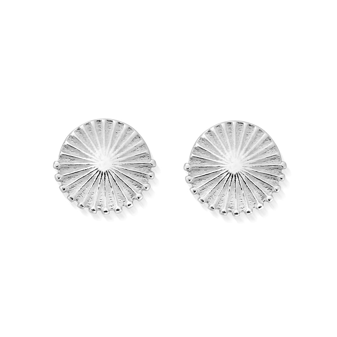 ChloBo Sterling Silver Sun Burst Stud Earrings - Sterling Silver