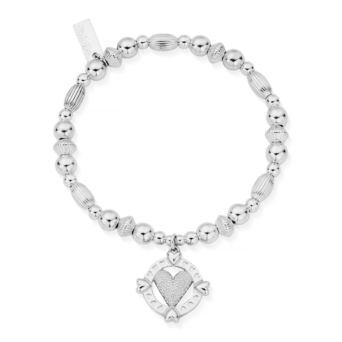ChloBo Wandering Free Sterling Silver Follow Your Heart Bracelet - Silver