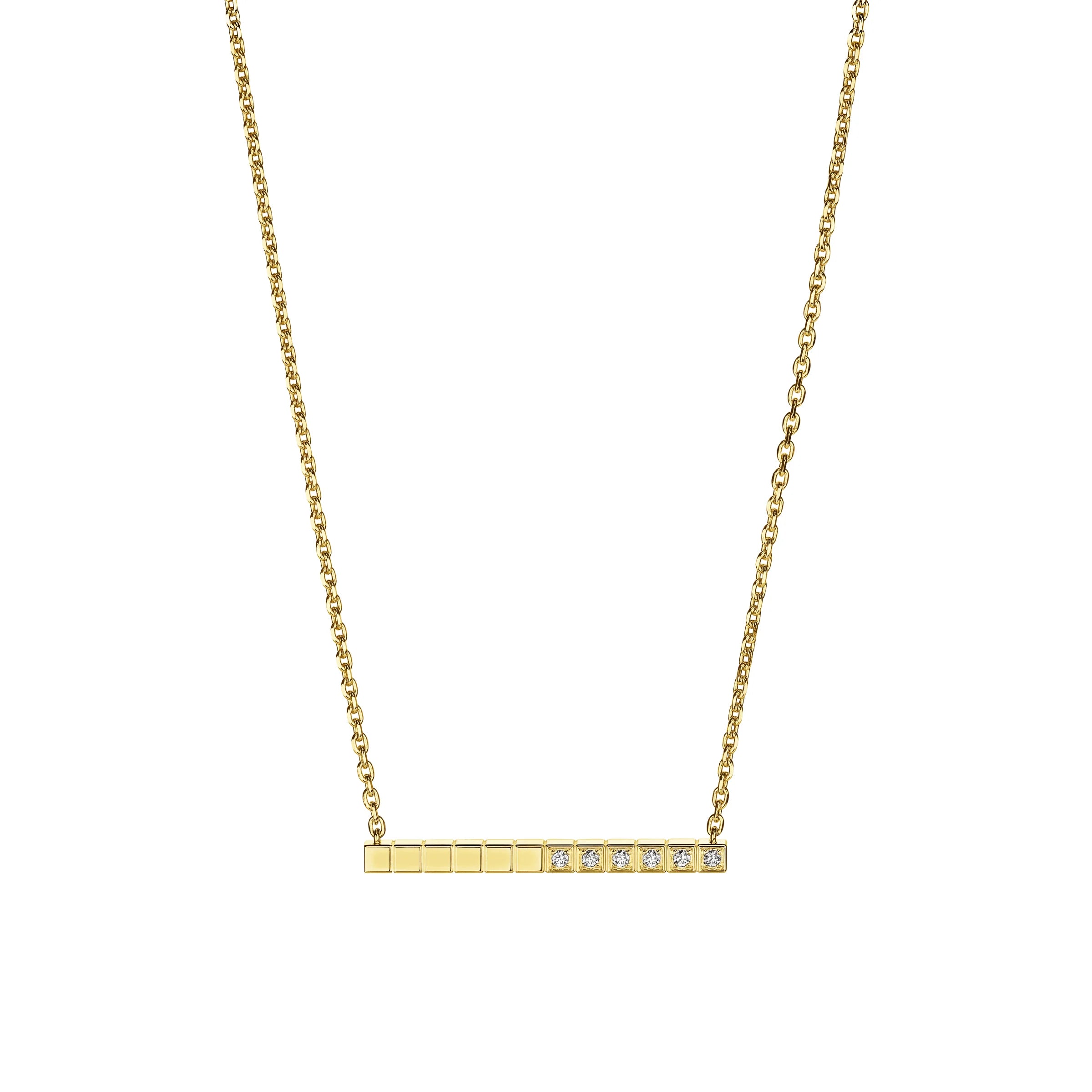 Chopard Ice Cube 18ct Yellow Gold Diamond Pendant