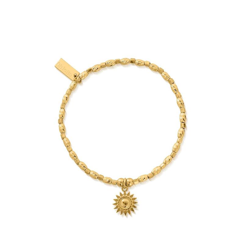 ChloBo Sterling Silver Gold Plated Soul Glow Sunshine Bracelet - Yellow Gold PVD