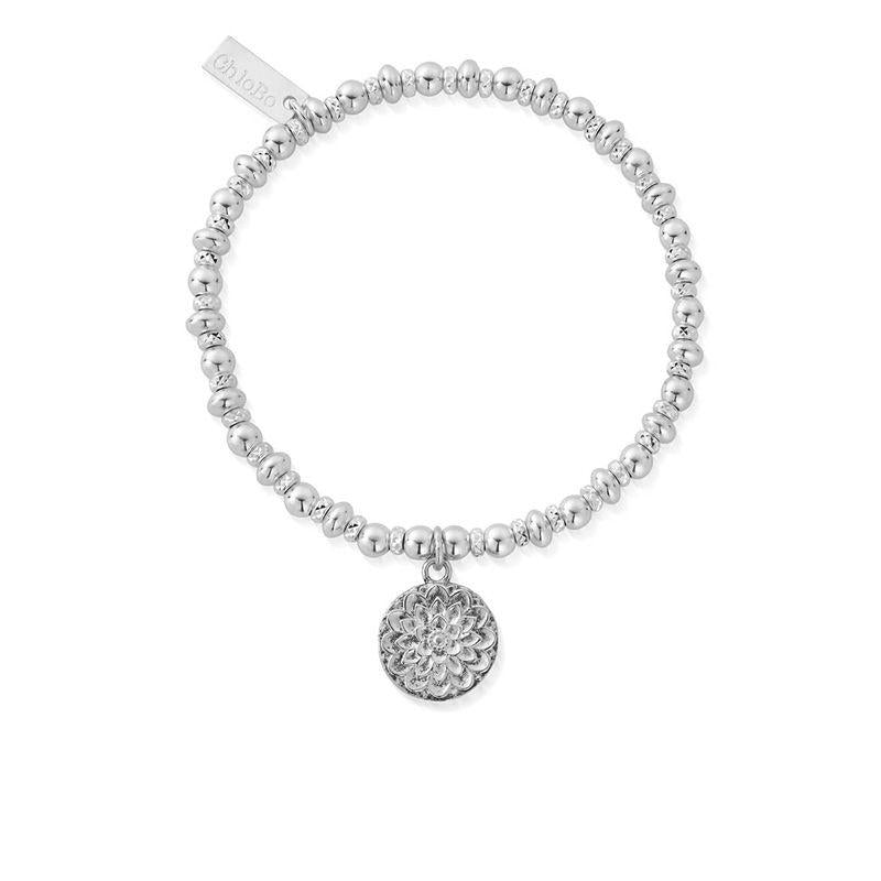 ChloBo Sterling Silver Didi Sparkle Moonflower Bracelet - Sterling Silver