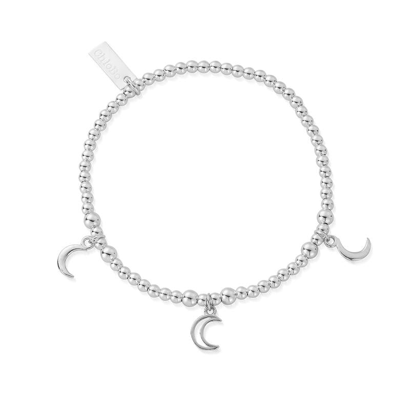 ChloBo Sterling Silver Triple Moon Bracelet - Sterling Silver