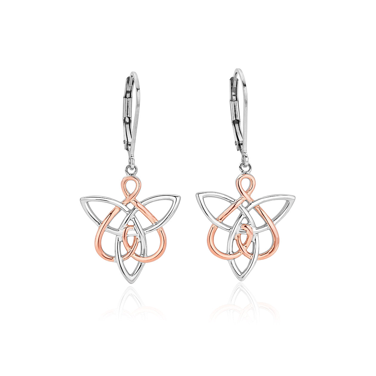 Clogau Fairies of the Mine White Topaz Sterling Silver Drop Earrings - Silver