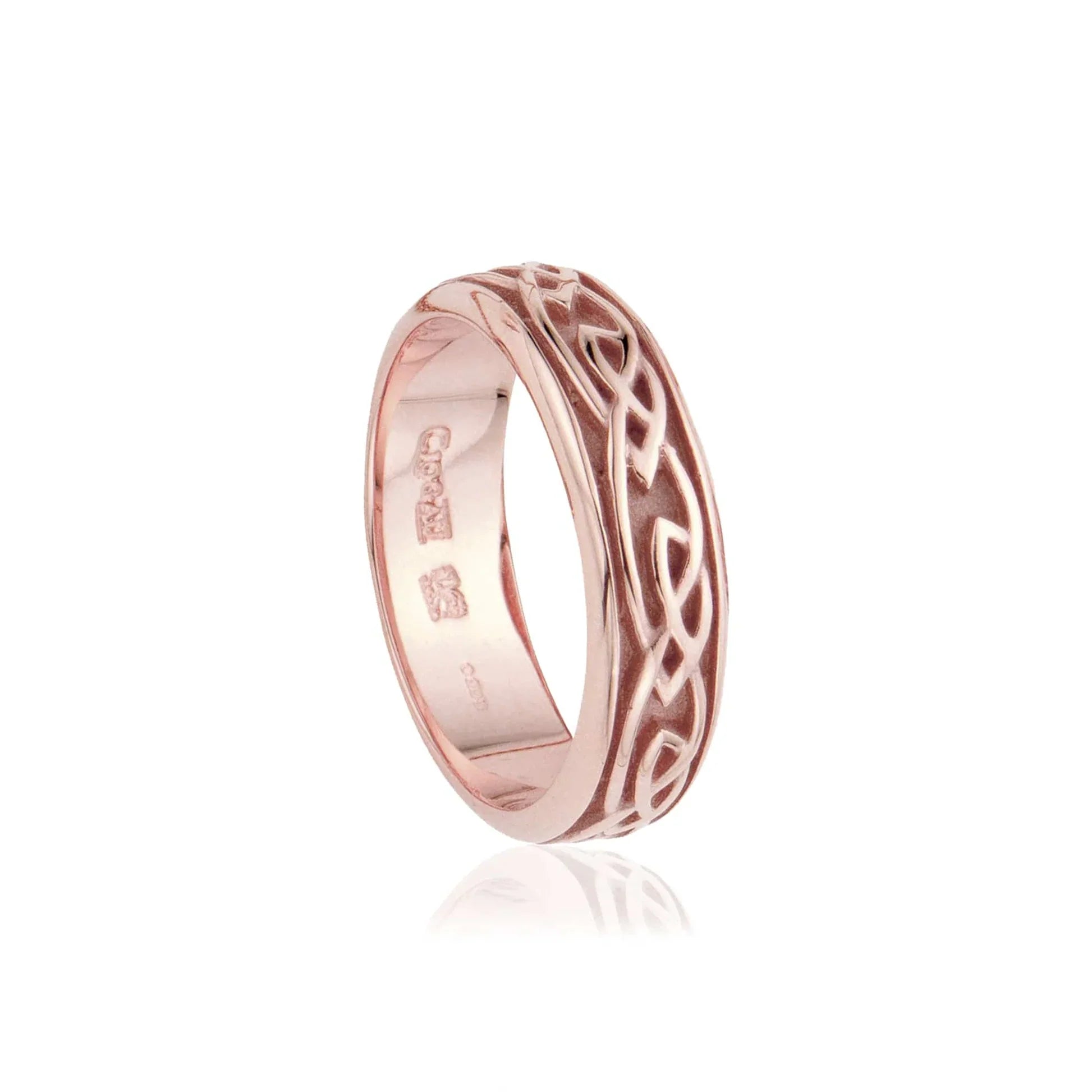 Clogau Annwyl 9ct Rose Gold Celtic Ring - X