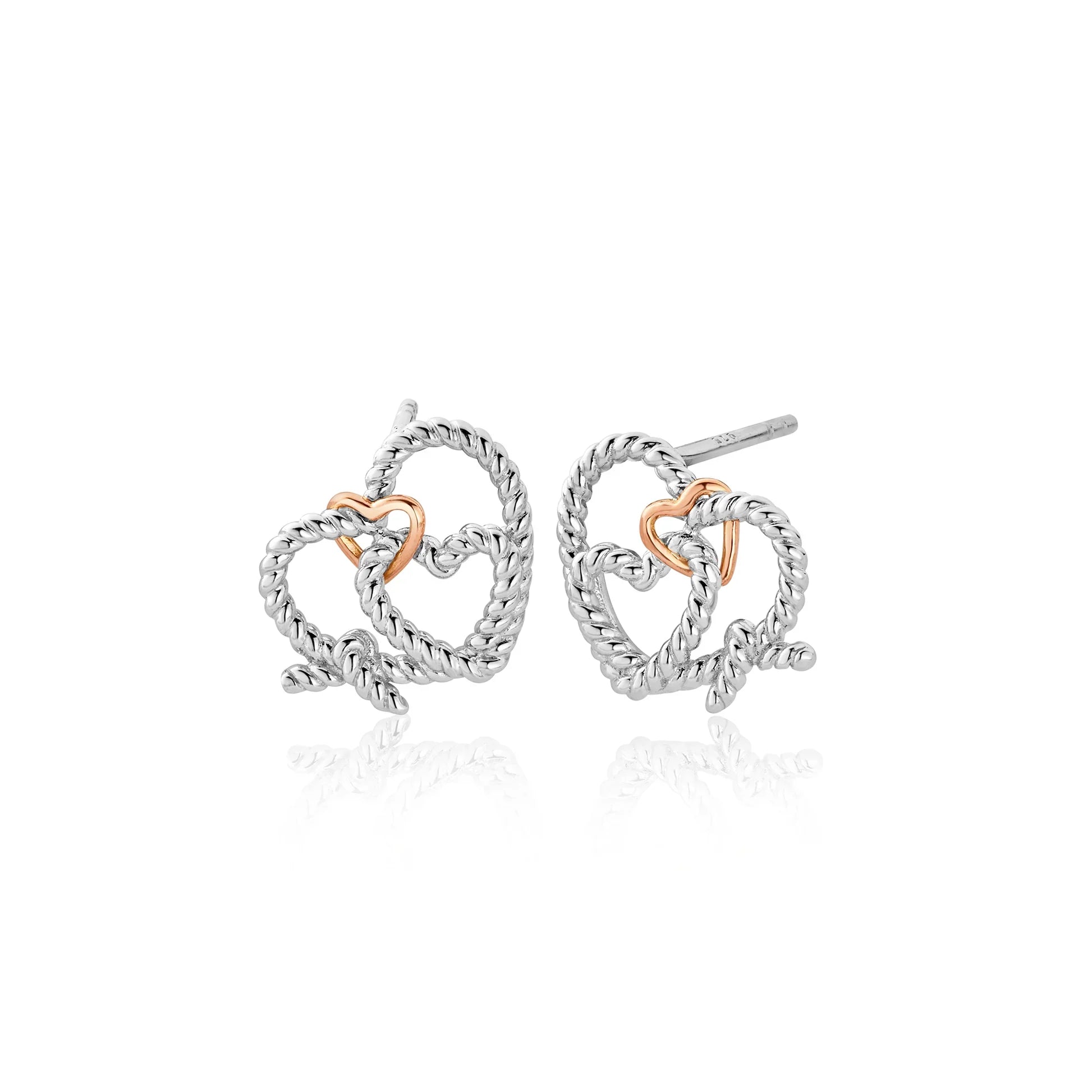 Clogau Bound Forever Sterling Silver Stud Earrings