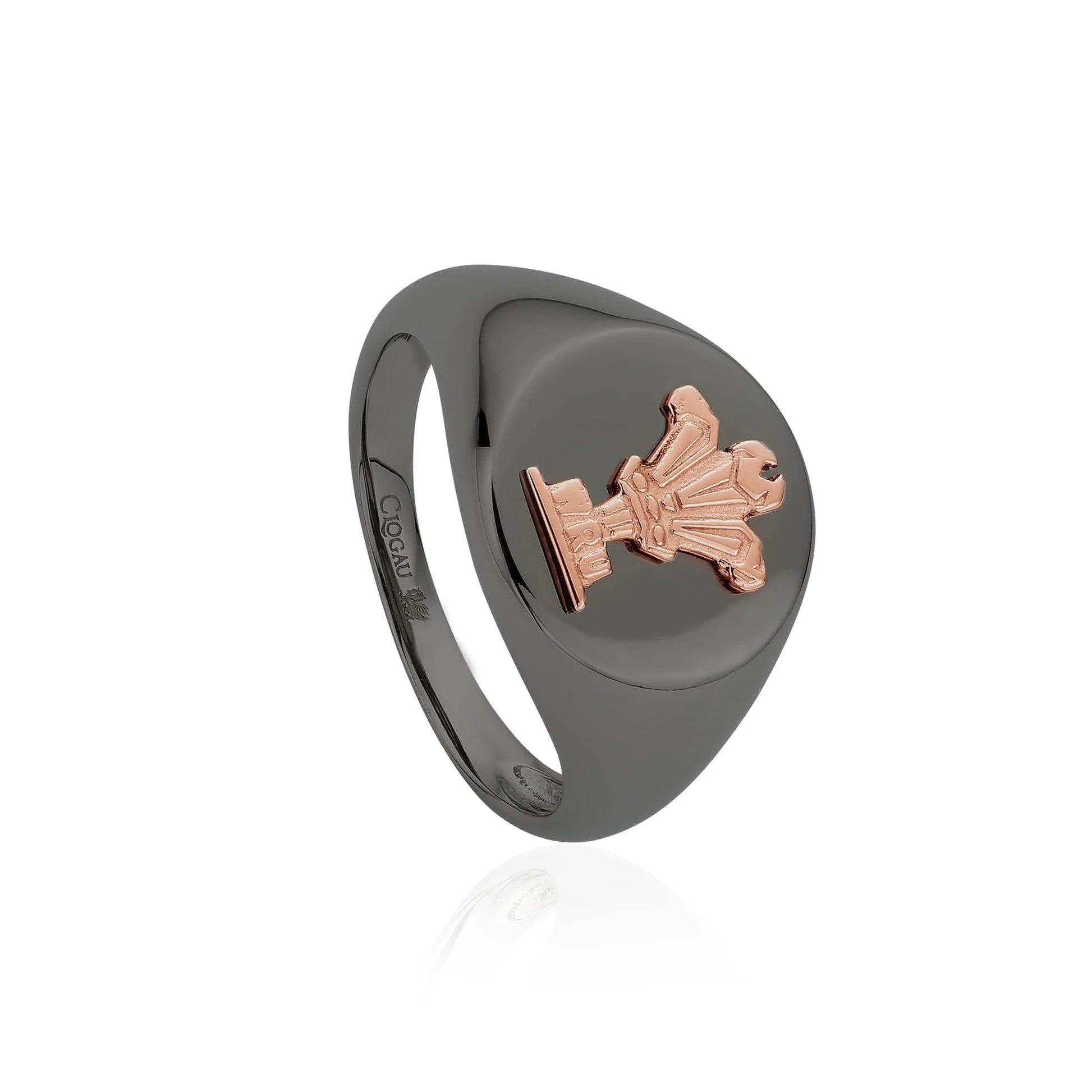 Clogau I Am Wales Sterling Silver Signet Ring - P
