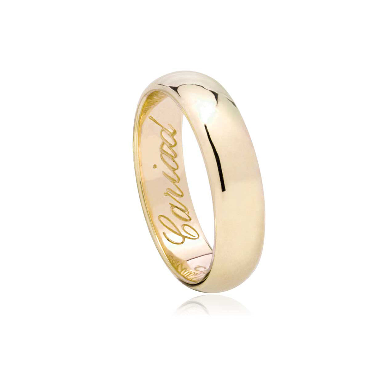 Clogau Windsor 9ct Yellow Gold 5mm Wedding Ring - Q