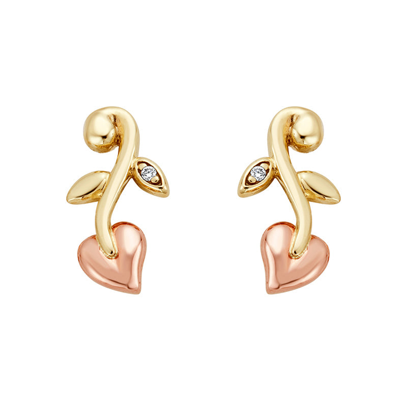 Clogau Vine Of Life 9ct Gold Diamond Drop Earrings - Gold