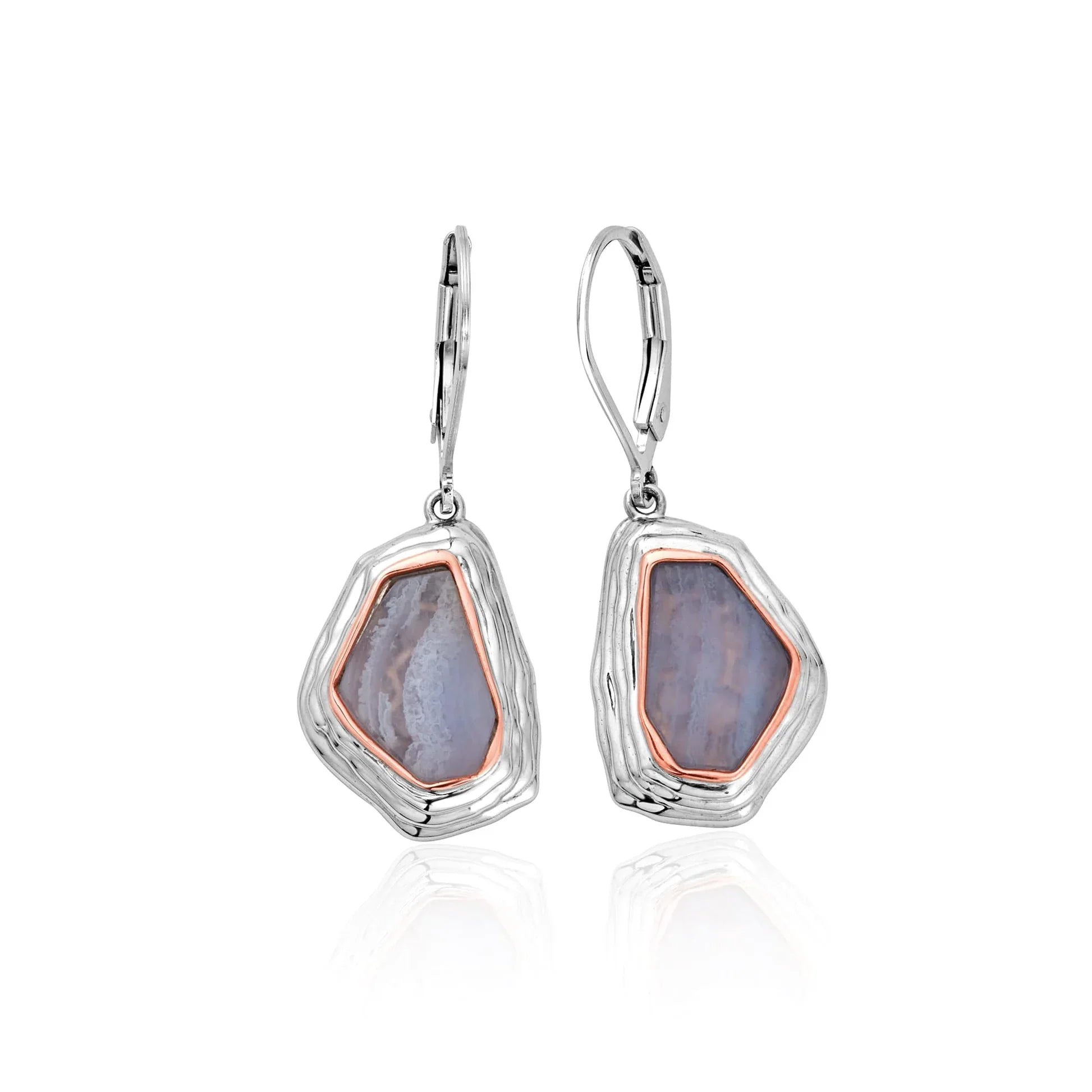 Clogau Capstones Sterling Silver Blue Agate Drop Earrings