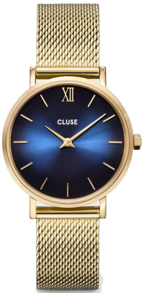 Cluse Watch Minuit Mesh Deep Blue - Blue