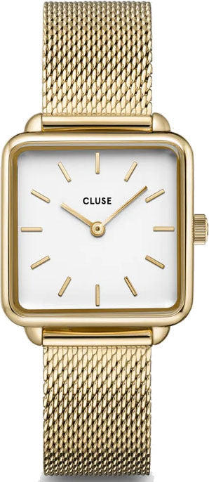 Cluse Watch La Tetragone Mesh White - White