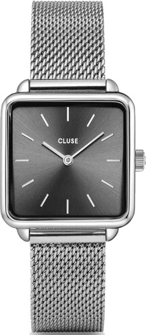 Cluse Watch La Tetragone Mesh Dark Grey - Grey