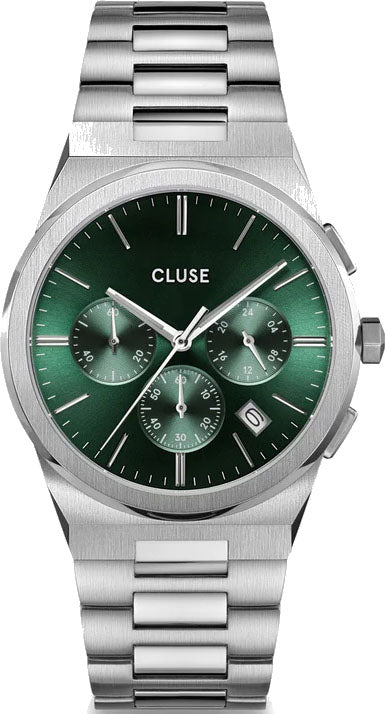 Cluse Watch Vigoureux Chrono Green Silver - Green
