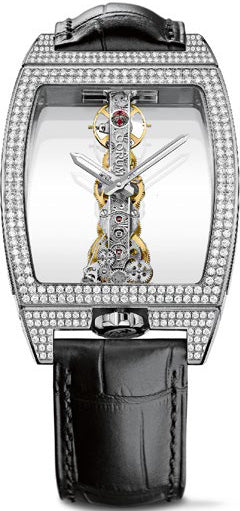 Corum Watch Golden Bridge Men Diamond - Silver